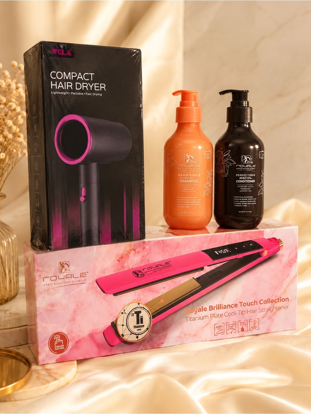 Royale Brilliance Touch Collection Hair Straightener Bundle